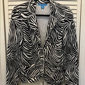 Zebra Cashmere Blazer